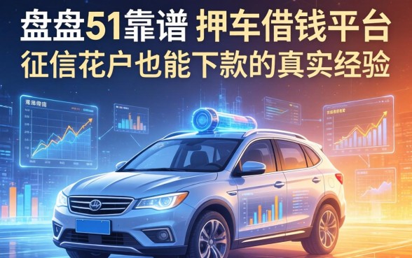 盘点5个靠谱的押车借钱平台，征信花户也能下款的真实经验