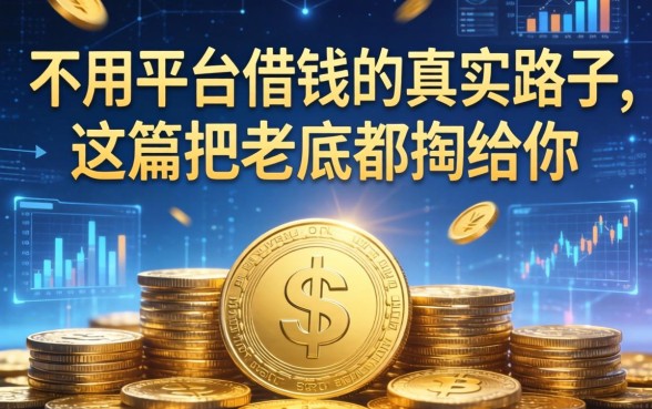 不用平台借钱的真实路子，这篇把老底都掏给你