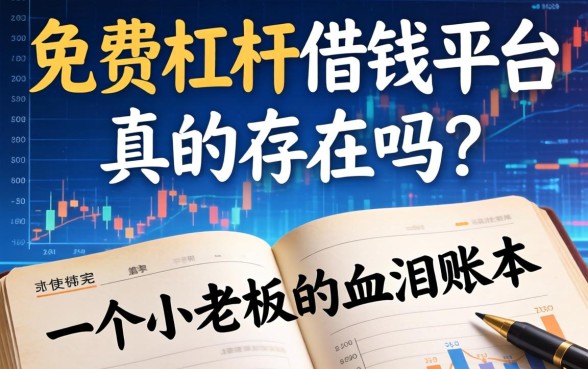 免费杠杆借钱平台真的存在吗？一个小老板的血泪账本
