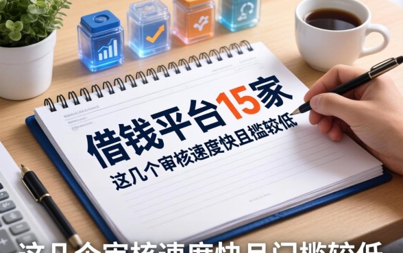 整理了借钱平台15家，这几个审核速度快且门槛较低