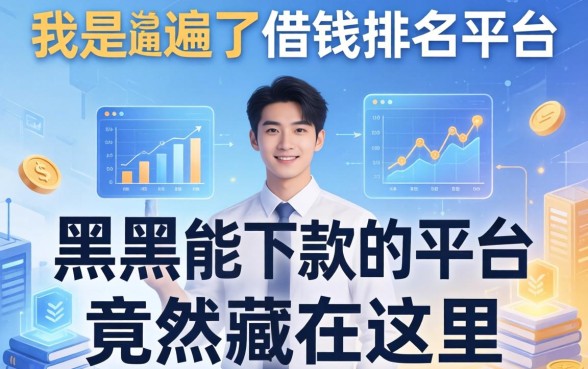 我翻遍了借钱排名平台，发现黑户能下款的平台竟然藏在这里