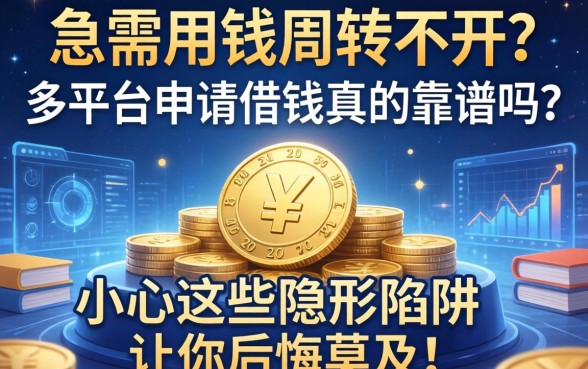 急需用钱周转不开？多平台申请借钱真的靠谱吗？小心这些隐形陷阱让你后悔莫及！