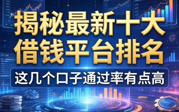 揭秘最新十大借钱平台排名，这几个口子通过率有点高