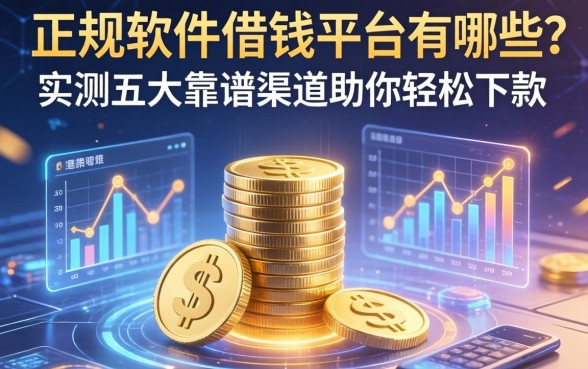正规软件借钱平台有哪些？实测五大靠谱渠道助你轻松下款