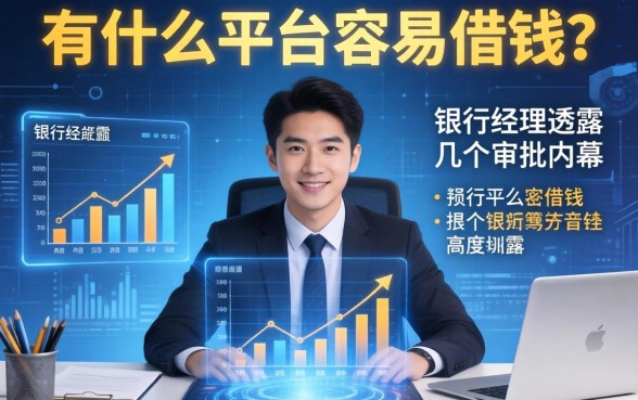 有什么平台容易借钱？银行经理透露几个审批内幕