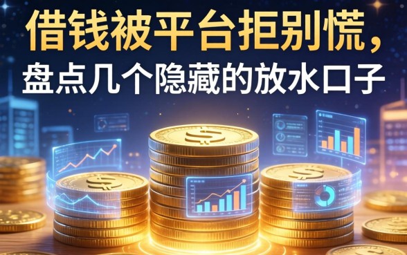 借钱被平台拒别慌，盘点几个隐藏的放水口子