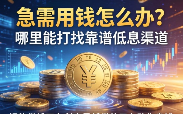 急需用钱怎么办？哪里能找到靠谱低息渠道？揭秘借钱平台利率最低借款平台助你省钱