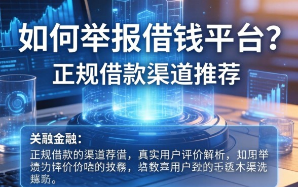 如何举报借钱平台？正规借款渠道推荐与真实用户评价解析
