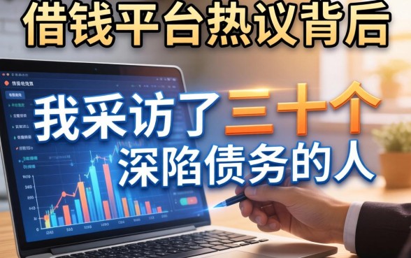 借钱平台热议背后，我采访了三十个深陷债务的人
