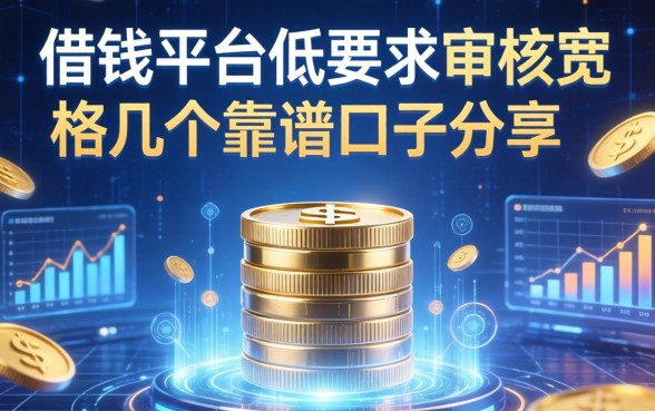借钱平台低要求：审核宽松的几个靠谱口子分享
