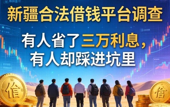新疆合法借钱平台调查：有人省了三万利息，有人却踩进坑里