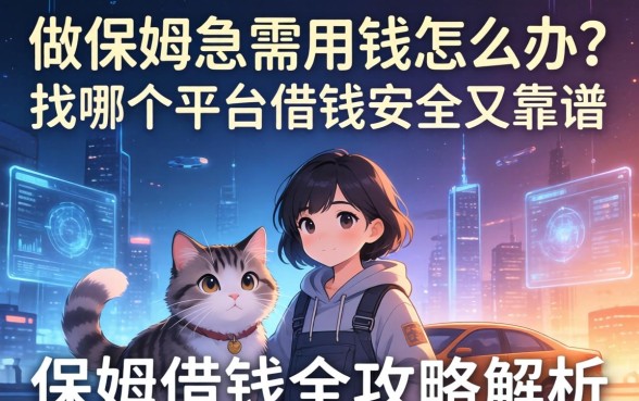 做保姆急需用钱怎么办？找哪个平台借钱安全又靠谱？保姆借钱全攻略解析
