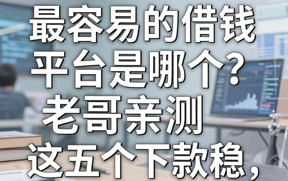 最容易的借钱平台是哪个？老哥亲测这五个下款稳