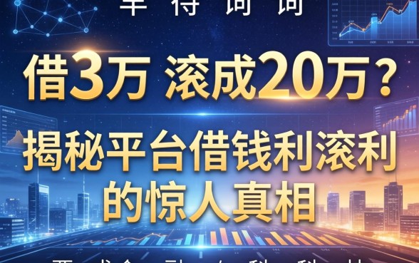 借3万滚成20万？揭秘平台借钱利滚利的惊人真相