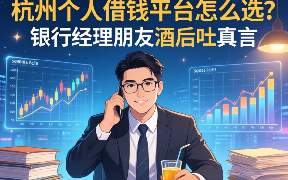 杭州个人借钱平台怎么选？银行经理朋友酒后吐真言