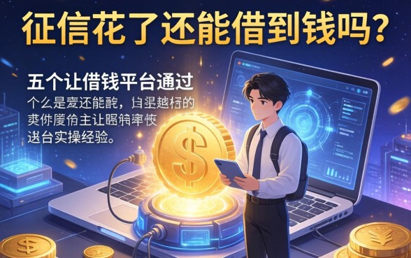 征信花了还能借到钱吗？分享五个让借钱平台通过的实操经验