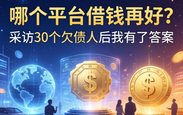哪个平台借钱再好？采访了30个欠债人后我有了答案