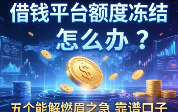 借钱平台额度冻结怎么办？分享五个能解燃眉之急的靠谱口子