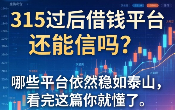 315过后借钱平台还能信吗？哪些平台依然稳如泰山，看完这篇你就懂了