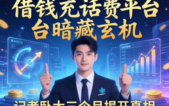 借钱充话费平台暗藏玄机，记者卧底三个月揭开真相
