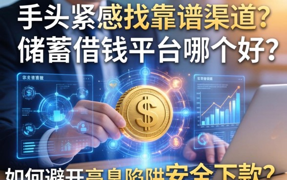 手头紧想找靠谱渠道？储蓄借钱平台哪个好？如何避开高息陷阱安全下款？