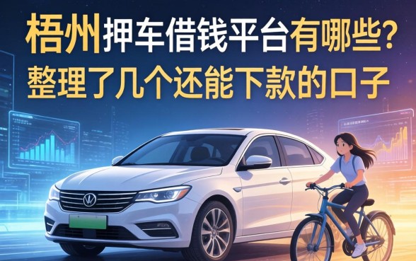 梧州押车借钱平台有哪些？整理了几个还能下款的口子