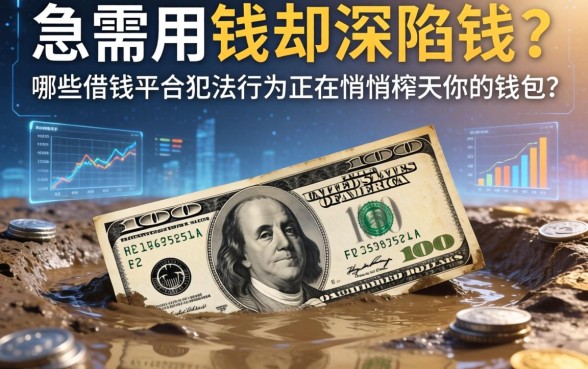 急需用钱却深陷泥潭？哪些借钱平台犯法行为正在悄悄榨干你的钱包？