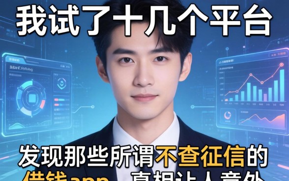 我试了十几个平台，发现那些所谓不查征信的借钱app，真相让人意外