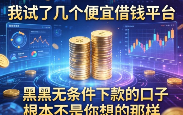 我试了几个便宜借钱平台，发现黑户无条件下款的口子根本不是你想的那样