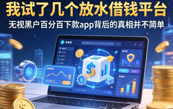 我试了几个放水借钱平台,发现无视黑户百分百下款app背后的真相并不简单