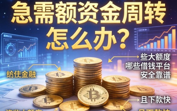 急需大额资金周转怎么办？哪些大额度借钱平台安全靠谱且下款快？