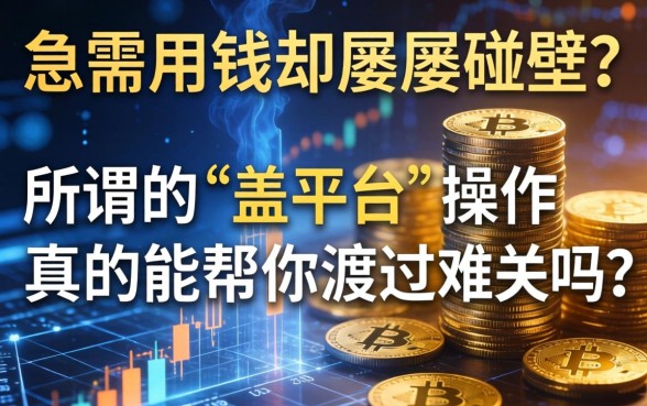 急需用钱却屡屡碰壁？所谓的“盖平台”操作真的能帮你渡过难关吗？