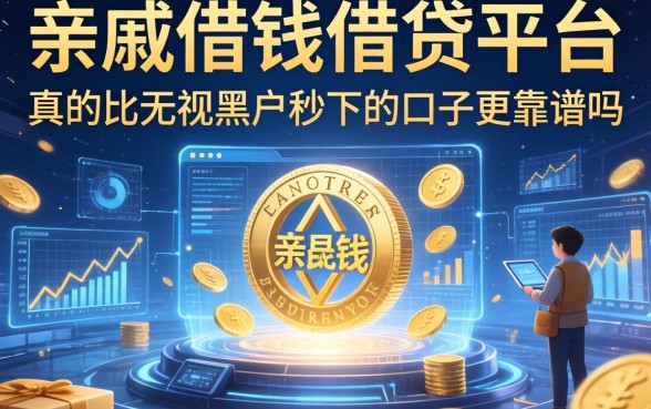 亲戚借钱借贷平台真的比无视黑户秒下的口子更靠谱吗