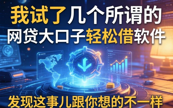 我试了几个所谓的网贷大口子轻松借软件，发现这事儿跟你想的不一样