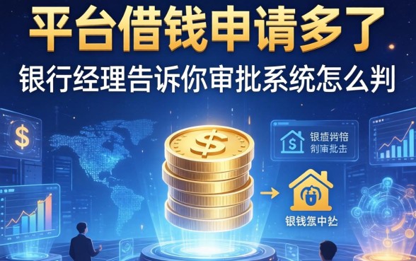 平台借钱申请多了,银行经理告诉你审批系统怎么判