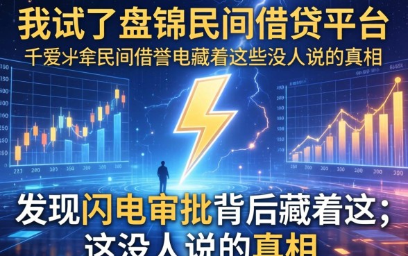 我试了盘锦民间借钱平台，发现闪电审批背后藏着这些没人说的真相