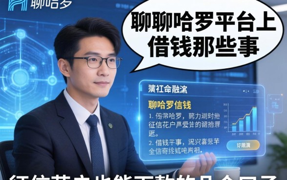 聊聊哈啰平台上借钱那些事：征信花户也能下款的几个口子