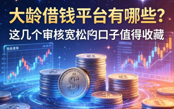 大龄借钱平台有哪些？这几个审核宽松的口子值得收藏