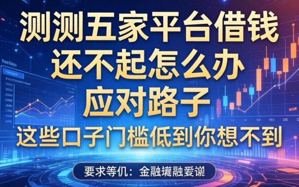 实测五家平台借钱还不起怎么办的应对路子，这些口子门槛低到你想不到