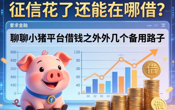 征信花了还能在哪借？聊聊小猪平台借钱之外的几个备用路子