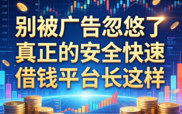 别被广告忽悠了，真正的安全快速借钱平台长这样