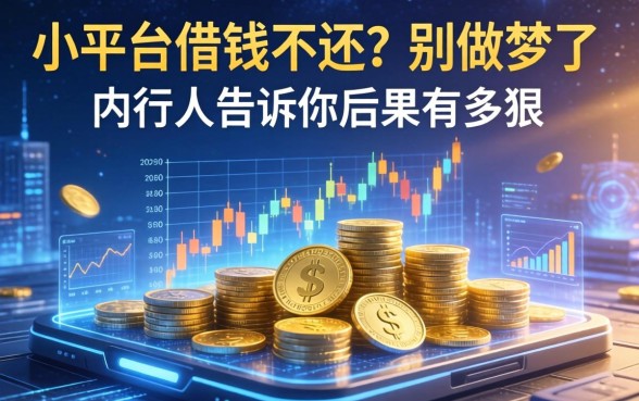 小平台借钱不还？别做梦了，内行人告诉你后果有多狠