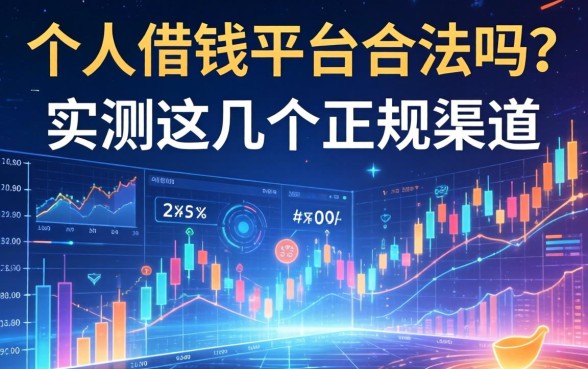 个人借钱平台合法吗？实测这几个正规渠道