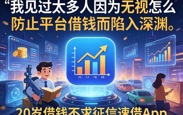 我见过太多人因为无视怎么防止平台借钱而陷入深渊，尤其是那些20岁借钱不求征信速借app