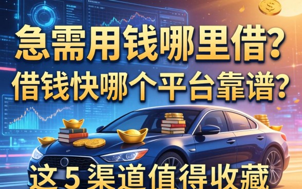 急需用钱哪里借？借钱快哪个平台靠谱？这五个渠道值得收藏