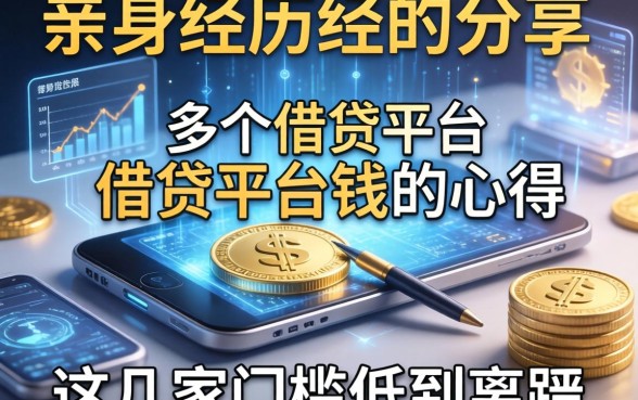 亲身经历分享：我在多个借贷平台借钱的心得，这几家门槛低到离谱