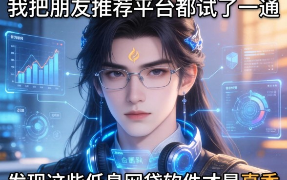 我把朋友推荐的平台都试了一遍，发现这些低息网贷软件才是真香