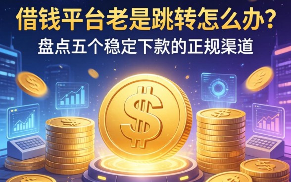 借钱平台老是跳转怎么办？盘点五个稳定下款的正规渠道
