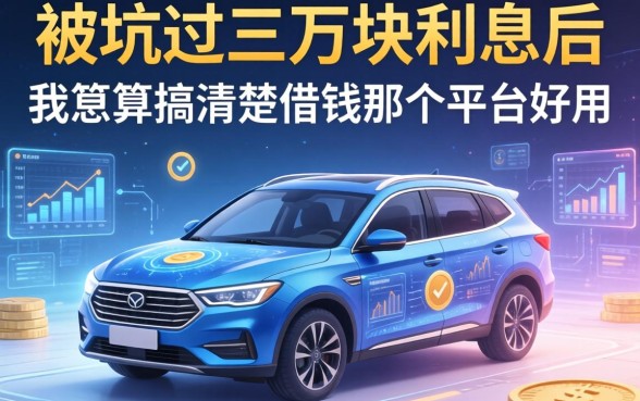 被坑过三万块利息后，我总算搞清楚借钱那个平台好用