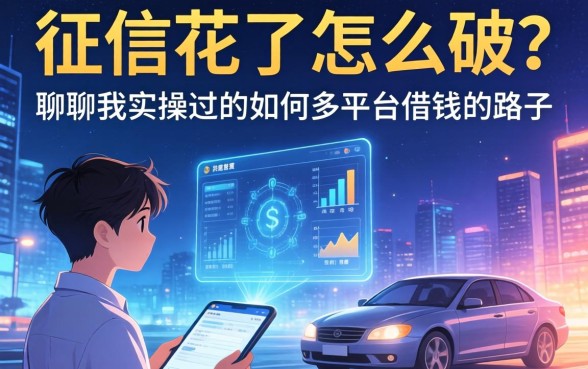 征信花了怎么破？聊聊我实操过的如何多平台借钱的路子
